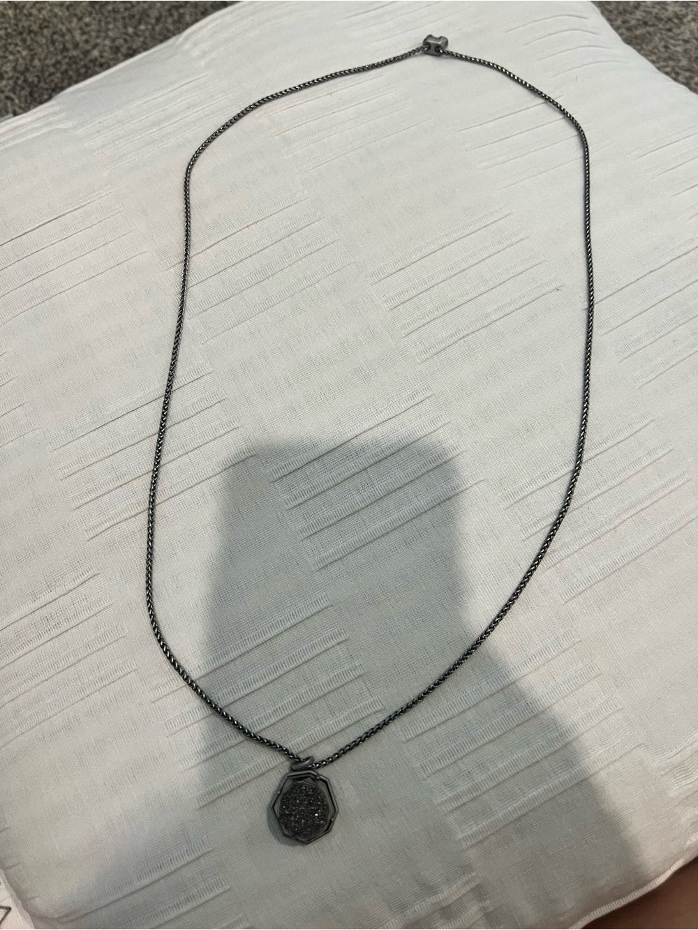 Kendra Scott Gunmetal Necklace